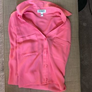 Express pink crop top  blouse